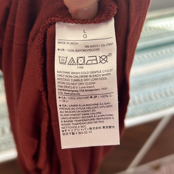 Banana Republic Asymmetrical Rayon Top in Dark Spiced Rum - Picture 11 of 11